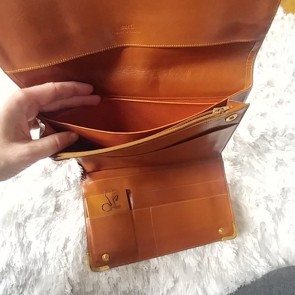 Vintage leather clutch purse - Picture 4 of 4